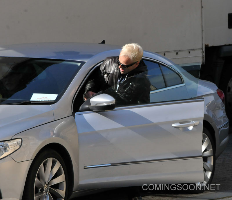 Trainspotting 2 filming in Edinburgh with director Danny Boyle and actor Jonny Lee Miller sporting bleached blonde hair Featuring: Jonny Lee Miller Where: Scotland, United Kingdom When: 13 May 2016 Credit: WENN.com