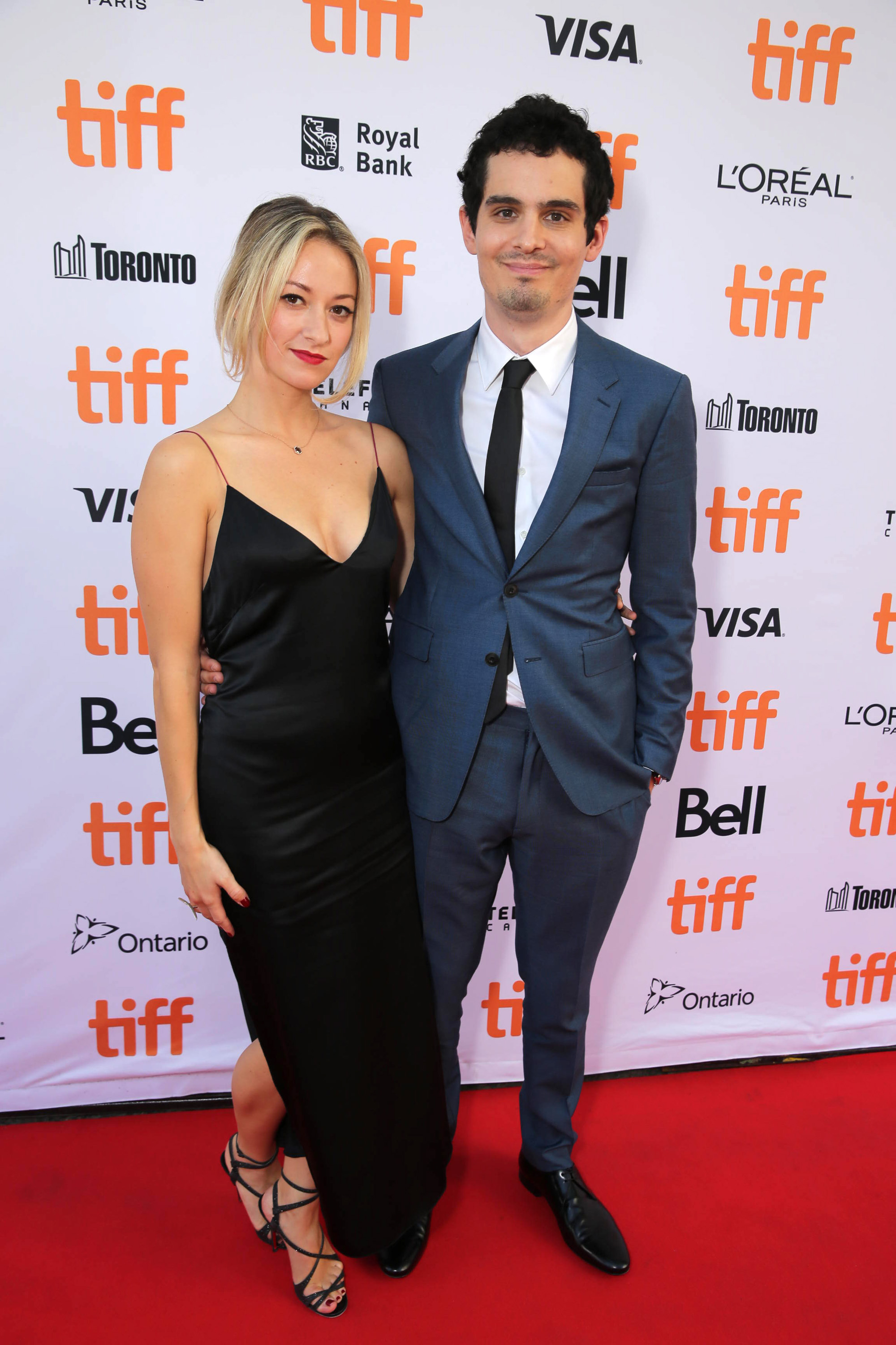 Olivia Hamilton and Writer/Director Damien Chazelle seen at Summit Entertainment's "La La Land" premiere at the 2016 Toronto International Film Festival on Monday, Sept. 12, 2016, in Toronto. (Photo by Eric Charbonneau/Invision for LionsgateAP Images)