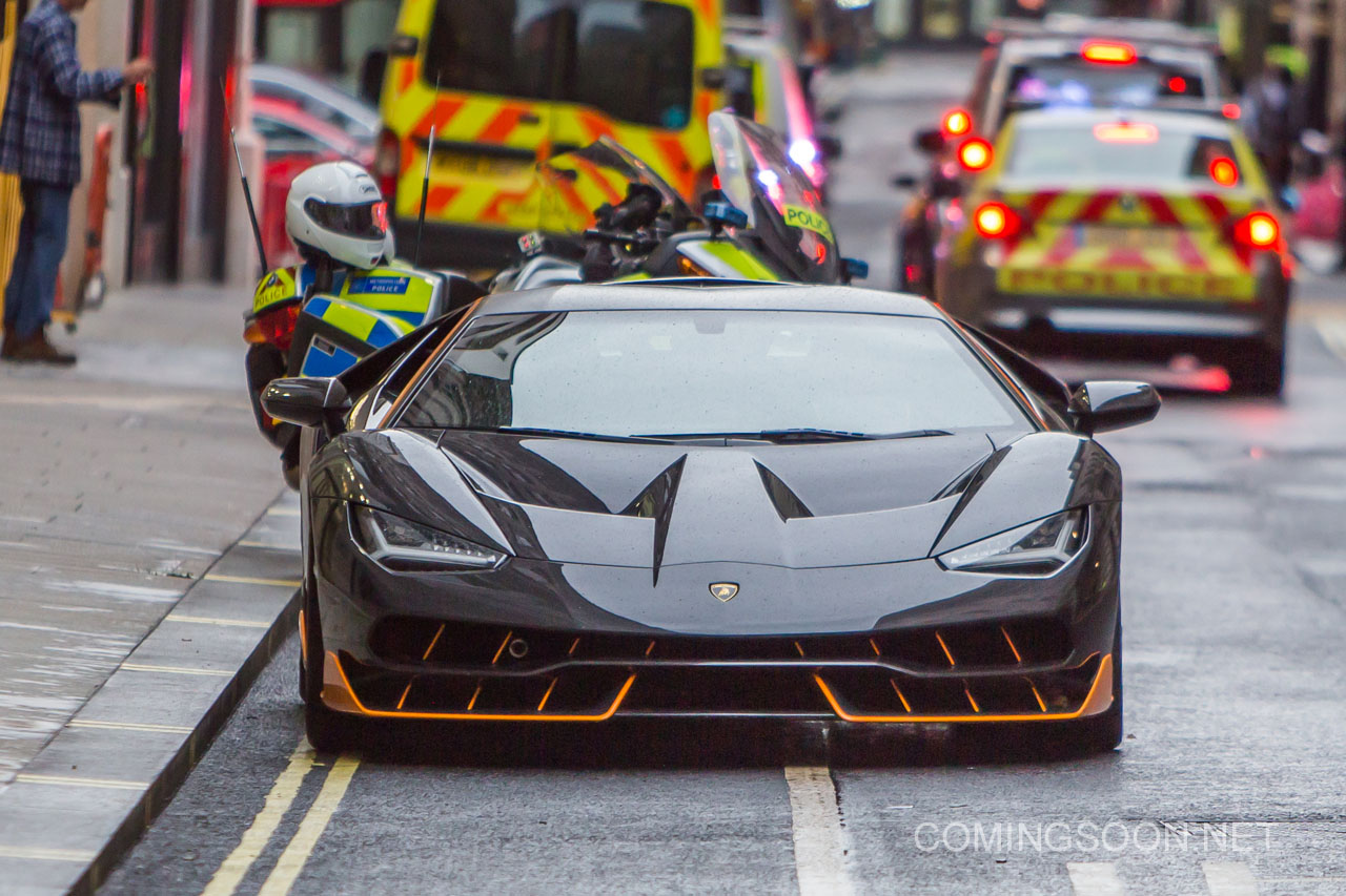 Filming of 'Transformers: The Last Knight' in London. Confused bystanders watch as a dramatic police car chase is filmed around Picadilly early this morning.  In these scene Bumblebee (the yellow car) is being chased by Barricade (the police car). Featuring: Atmosphere Where: London, United Kingdom When: 25 Sep 2016 Credit: WENN.com