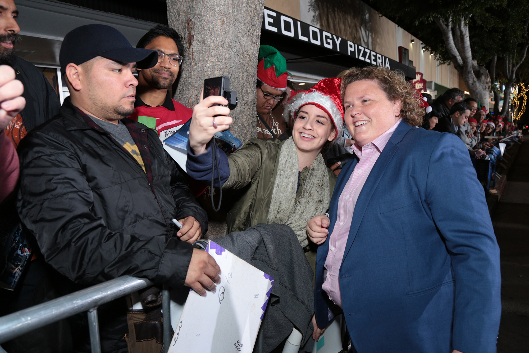 Fortune Feimster takes a selfie as Paramount Pictures presents the Los Angeles premiere of "Office Christmas Party" at the Regency Village Theater in Los Angeles, CA on Wednesday, December 7, 2016  (Photo: Alex J. Berliner / ABImages)