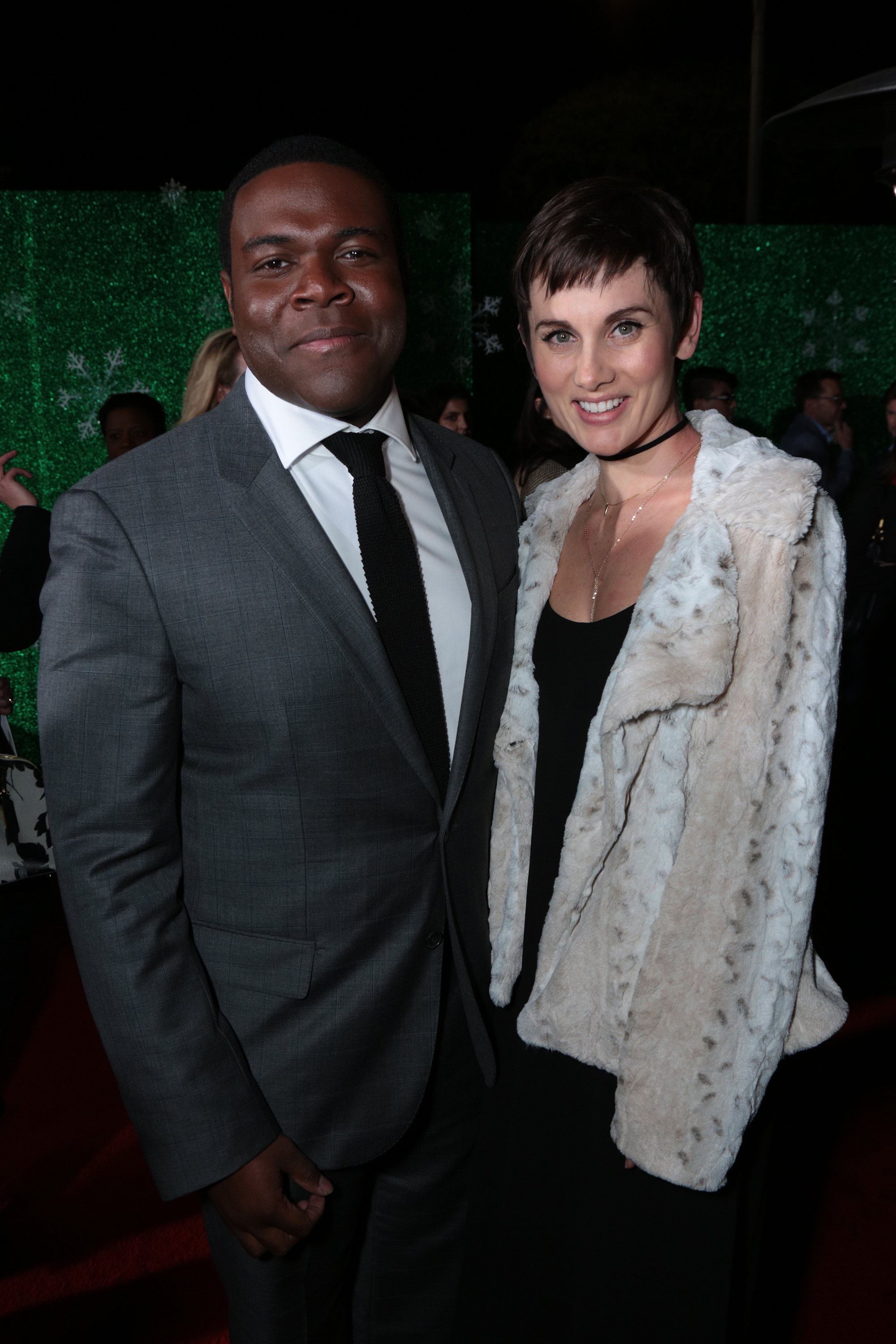 Sam Richardson and guest pose as Paramount Pictures presents the Los Angeles premiere of "Office Christmas Party" at the Regency Village Theater in Los Angeles, CA on Wednesday, December 7, 2016  (Photo: Alex J. Berliner / ABImages)