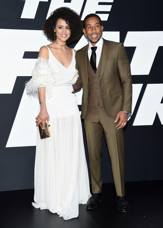 Nathalie Emmanuel, left, and Ludacris attend the world premiere of Universal Pictures' "The Fate of the Furious" at Radio City Music Hall on Saturday, April 8, 2017, in New York. (Photo by Evan Agostini/Invision/AP)