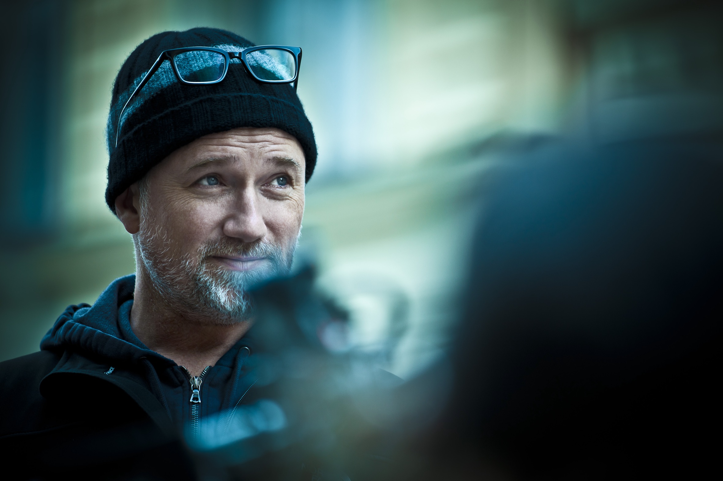 Director David Fincher on the set of Columbia Pictures' "The Girl With The Dragon Tattoo," starring Rooney Mara and Daniel Craig.
